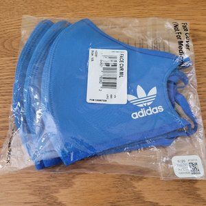 New Adidas Trefoil Non medical Face Cover Blue 3 pieces
